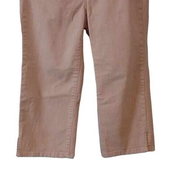 NYDJ Womens Light Tan Crop Jeans, Denim Pants, Size 4 - Picture 3 of 13